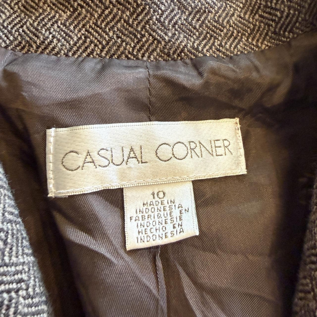 Coquette Preppy Casual Corner Bow Detail Blazer