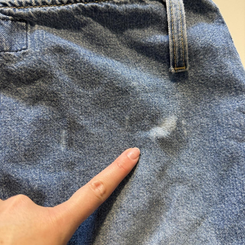 Fragile Jean Co Union Jack Mini Denim Skirt