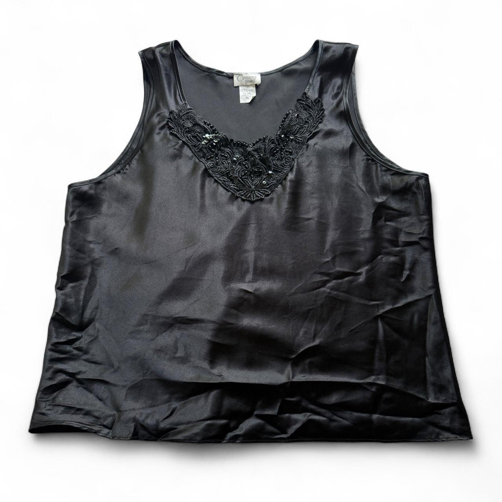 Cinema Etoile Fairycore Beaded Sleeveless Sequin Detail Blouse