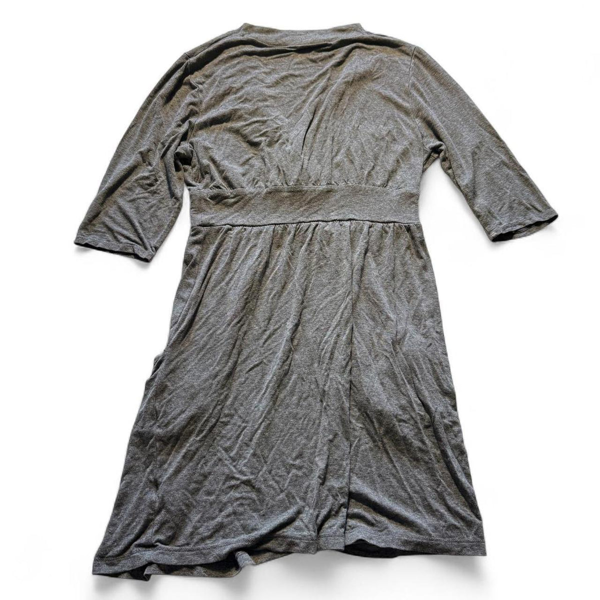 Forever 21 Gray Babydoll Mini Dress Top Pockets Size S Softgirl Cottagecore