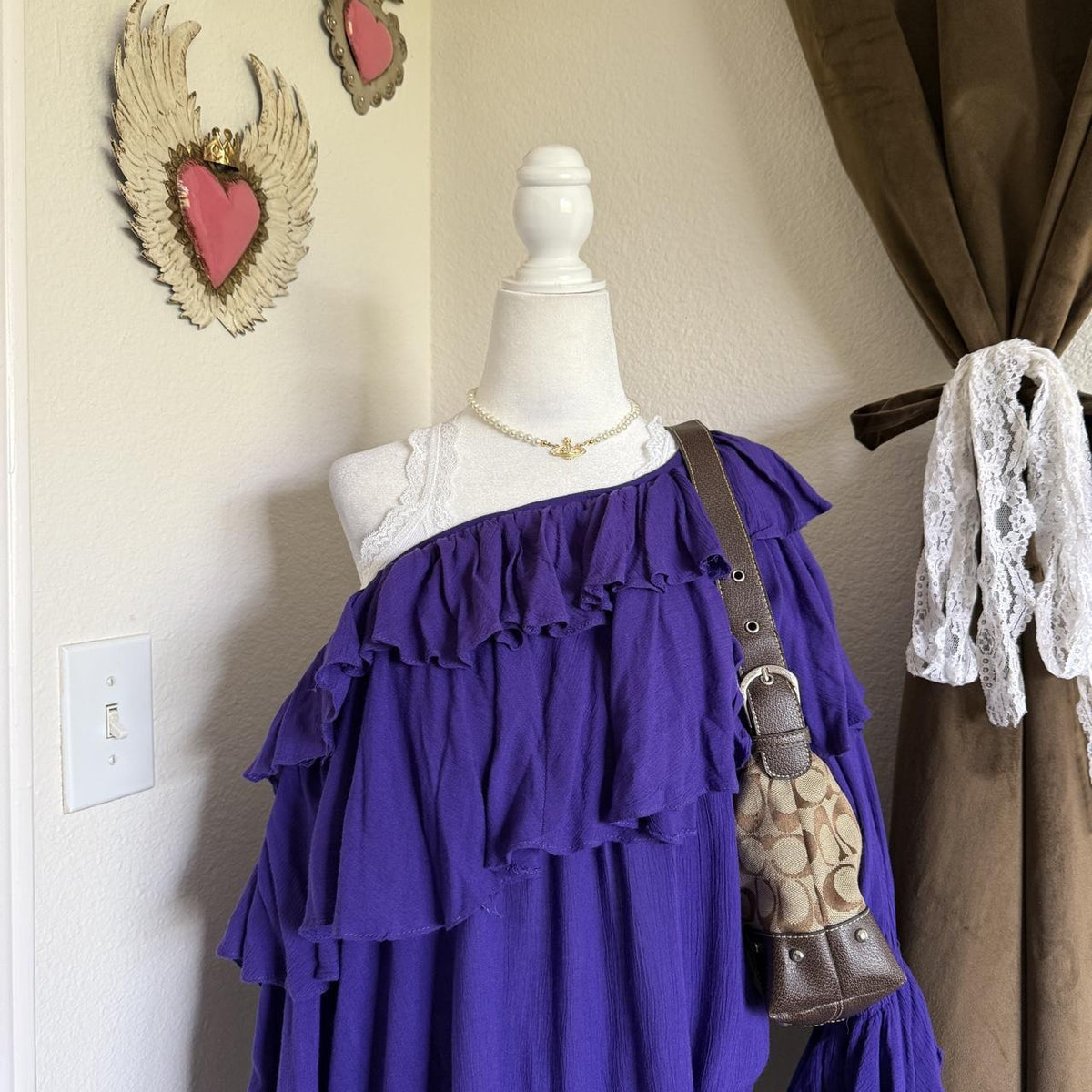 Vintage 1990s Bila Ruffled Blouse Whimsical Bohemian Flare Sleeve Festival