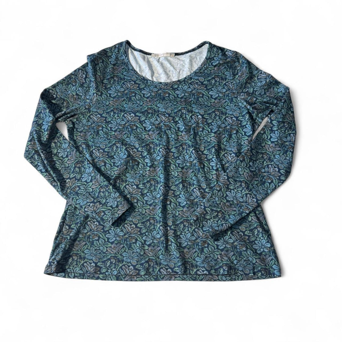 Peruvian Connection Ethical Pima Cotton Super Soft Long Sleeve Floral Top Womens