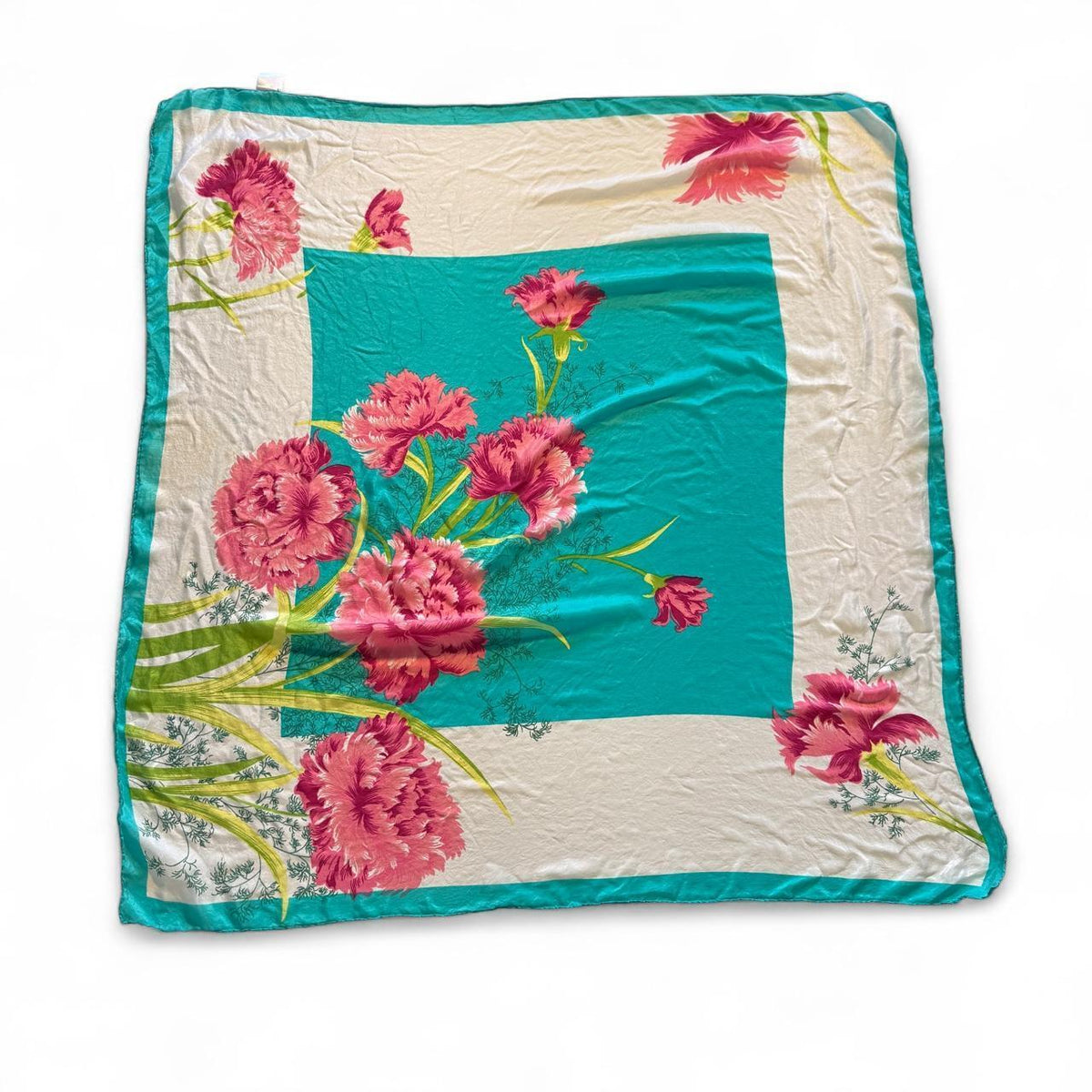 Silk Floral Vintage Scarf