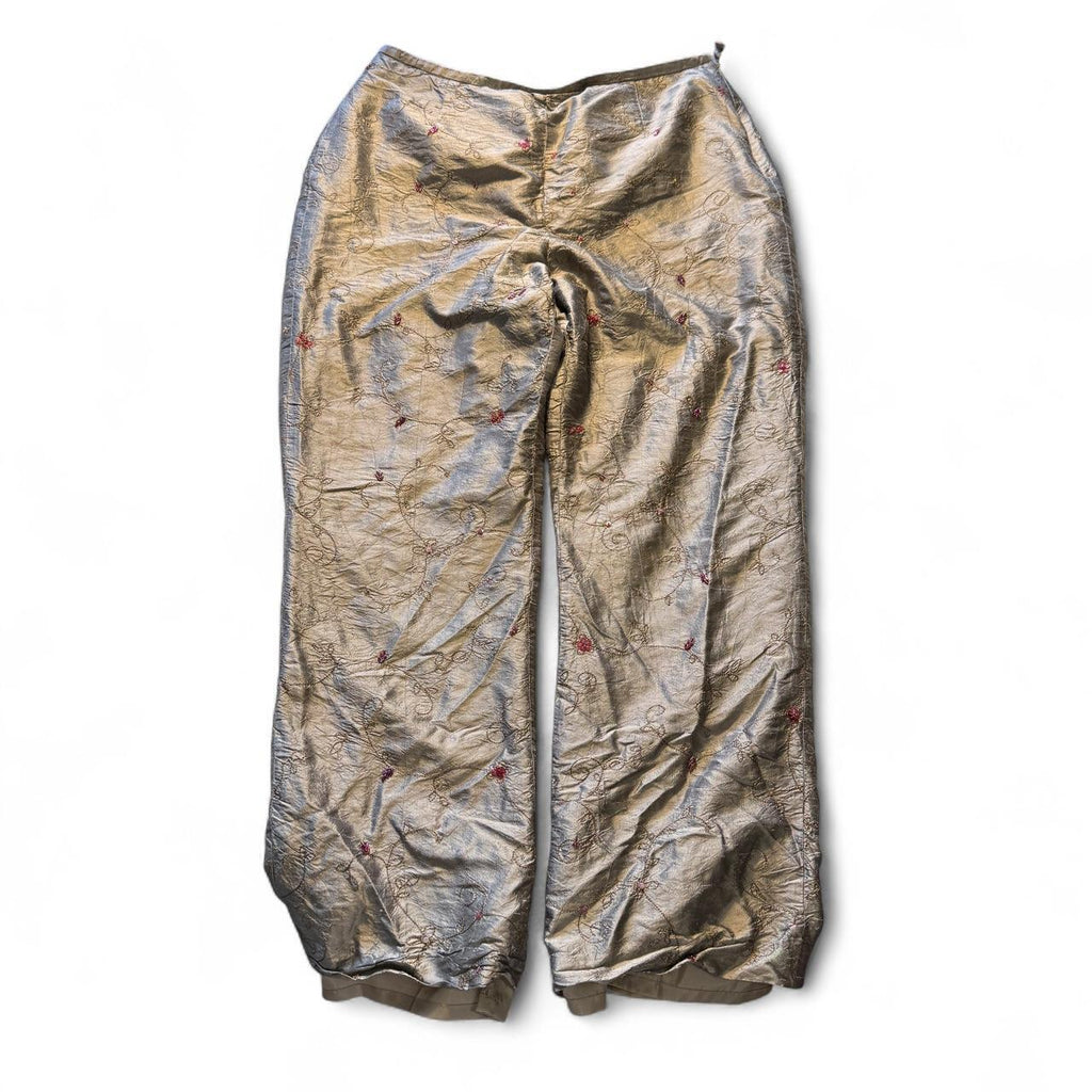 Yves Cassette Depeche Mode Vintage Sequin Silk Trousers