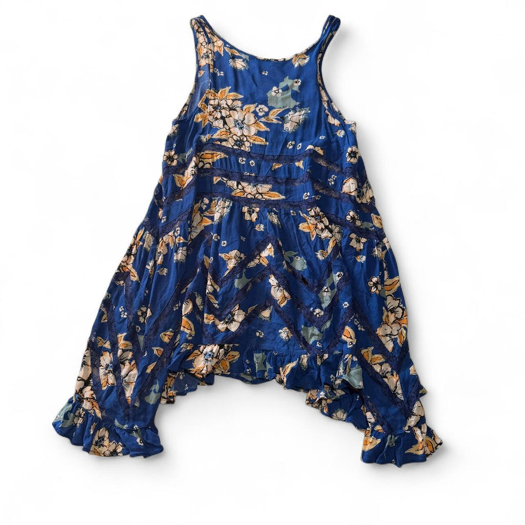 Free People Intimates Flowy Floral Swing Slip Dress 2010s Twee Bohemian Hippie