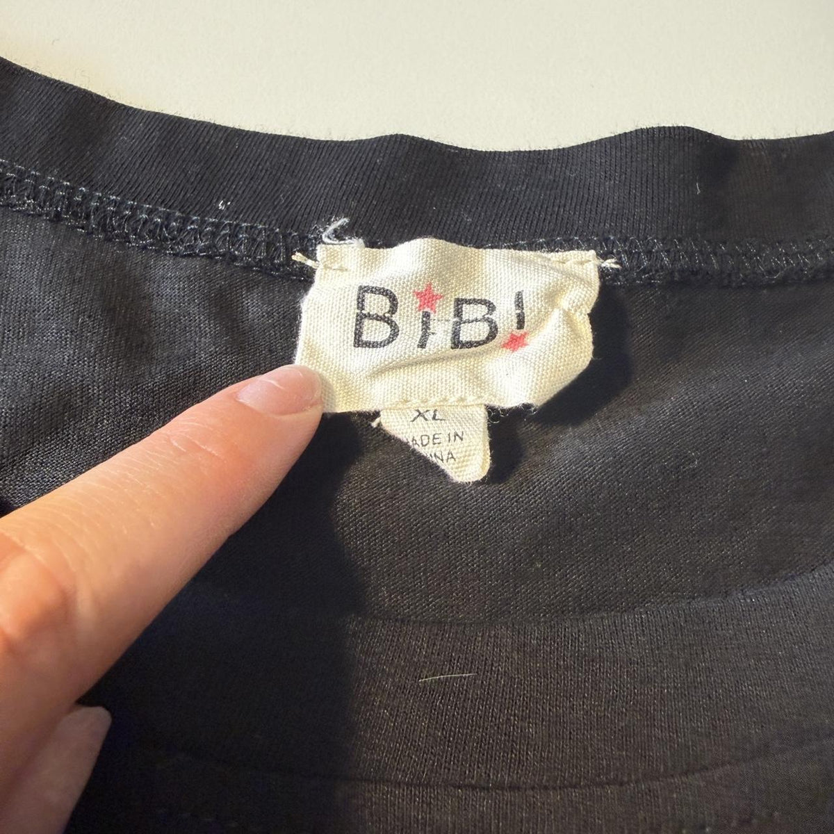 BIBI Black Embellished Coin Sequin Boho T-Shirt