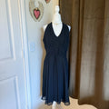 R&M Richards Sleeveless Black Beaded Cocktail Dress Y2K Formal