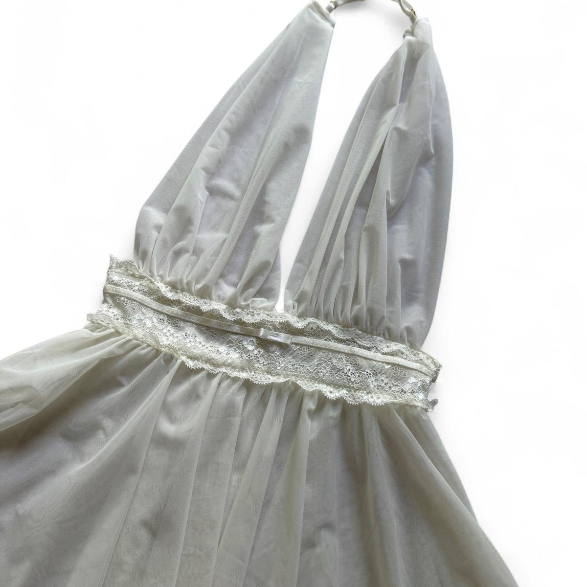 White Lace Babydoll Sheer Lingerie Top Chemise Bridal Sexy