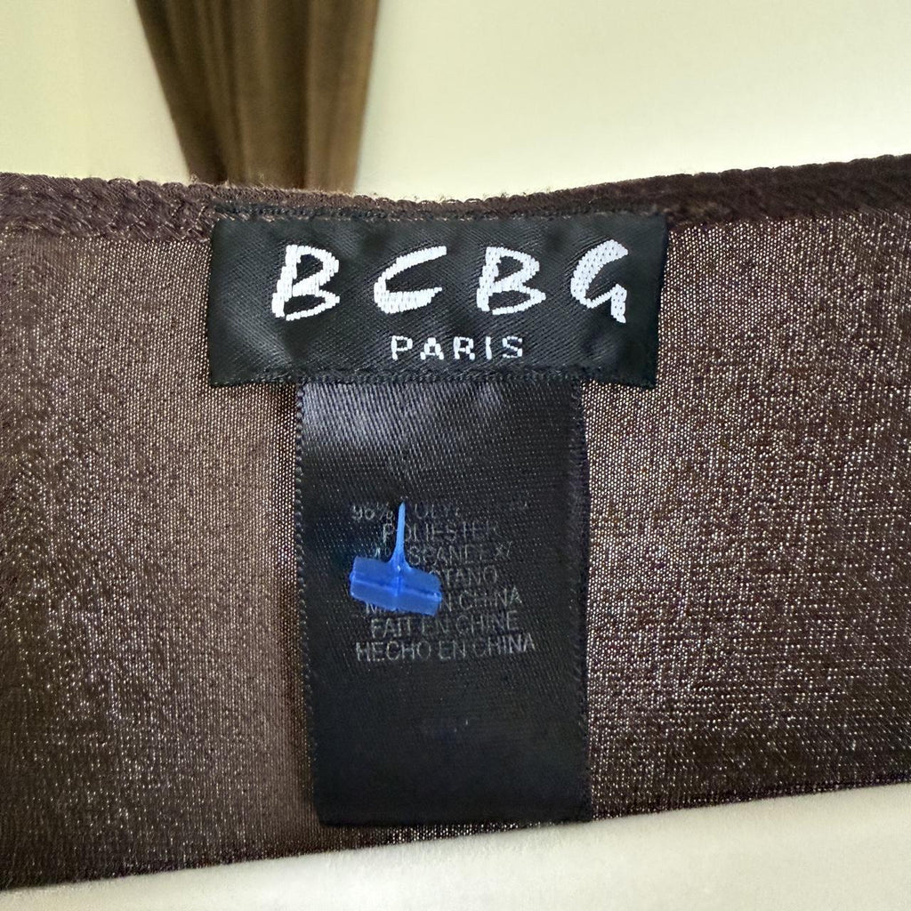 BCBG Paris Long Wrap Detail Dress