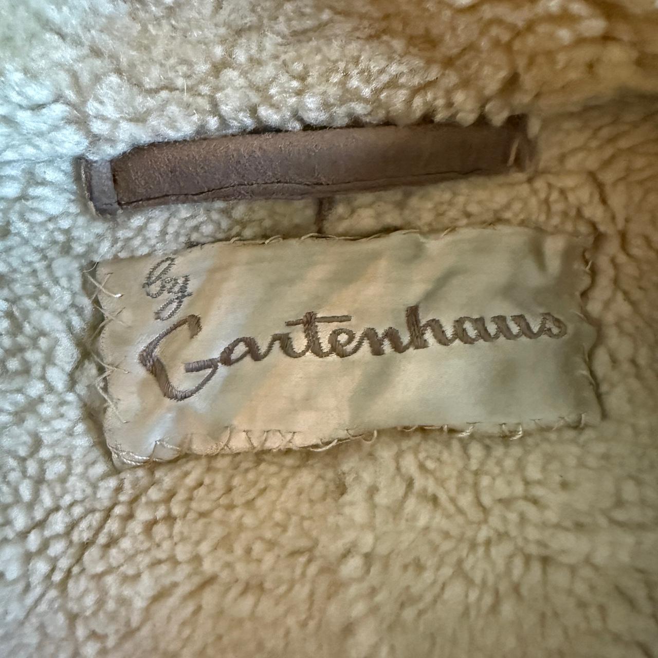 Vintage 1970’s Gartenhaus Penny Lane Shearling Suede Coat Double Breasted Spring Lamb
