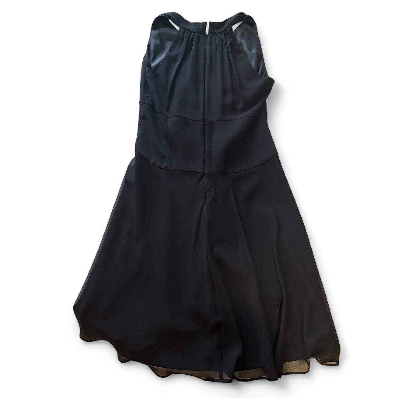 R&M Richards Sleeveless Black Beaded Cocktail Dress Y2K Formal