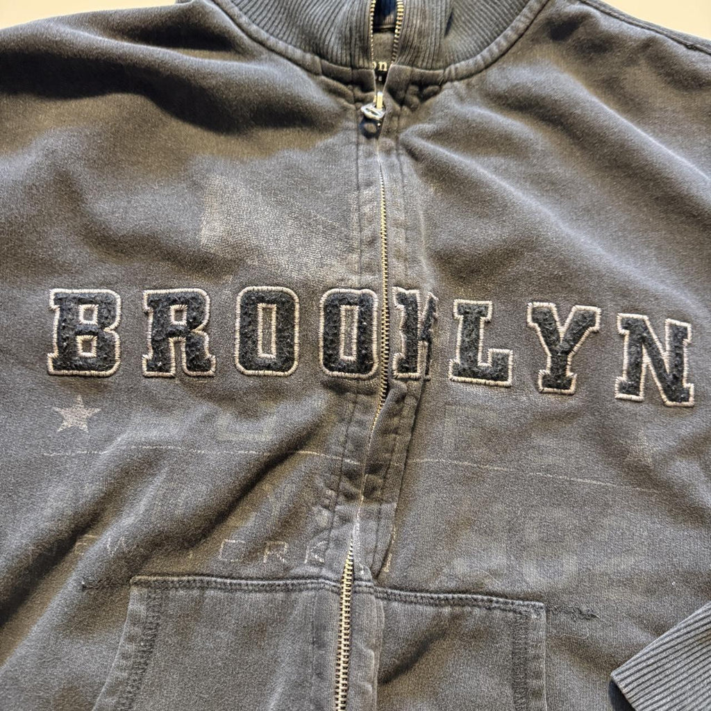 Sonoma Brooklyn Boxers Zip Up Jacket Fall Layering Cotton Blend