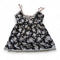 Marilyn Monroe Intimates Floral Lace Babydoll Cami Lace Trim Tank Top Coquette
