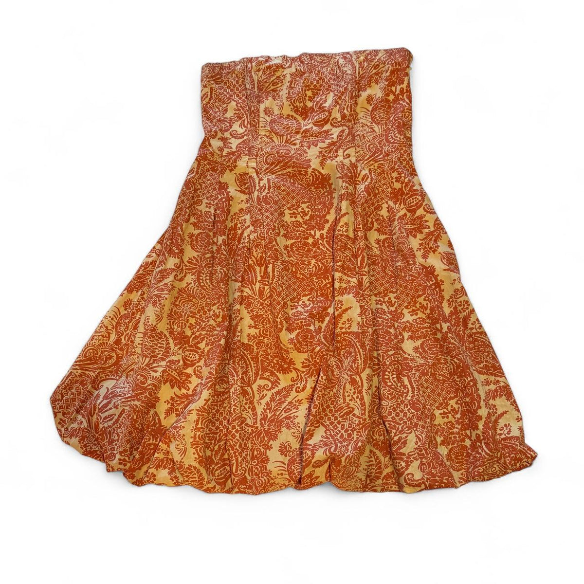 Vintage Retro Anthropologie Plenty by Tracy Reese Whimsical Strapless Bubble Hem