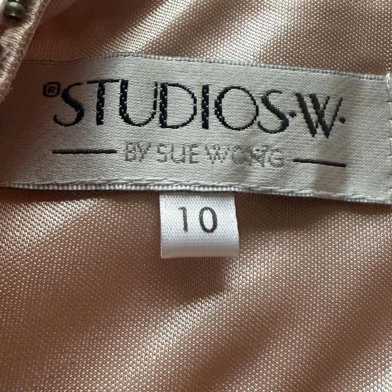 SUE WONG Blush Pink Delicate Beaded Fairy Dress Y2K Formal Girly Winx