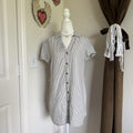 Abercrombie & Fitch Quiet Luxury Button Detail Mini Dress