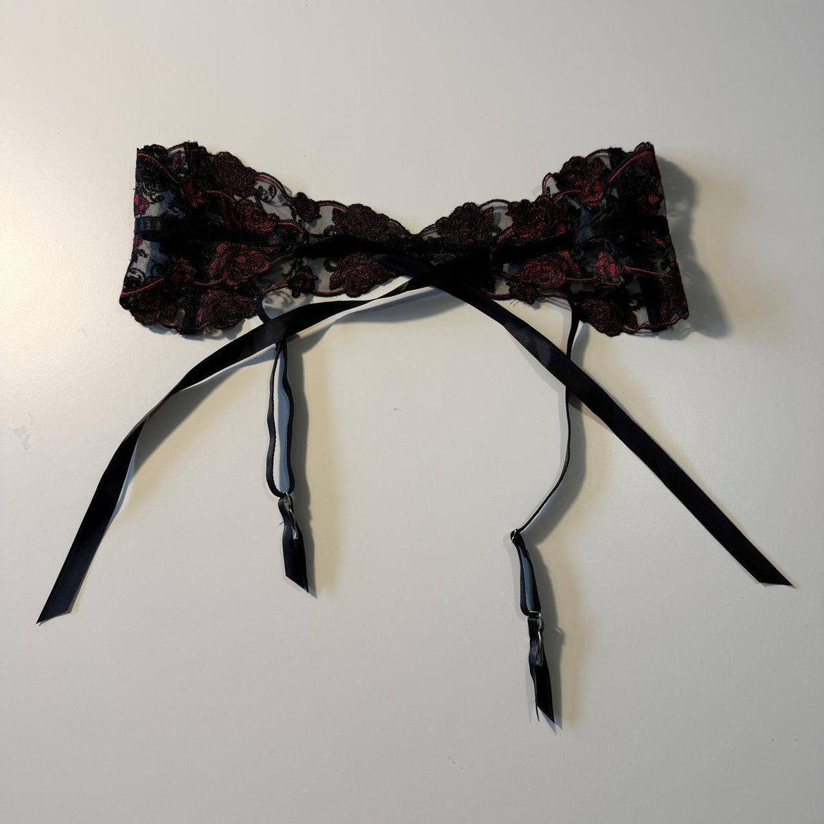 Garter Corset Belt Lingerie Accessory Size Small Bow Detail