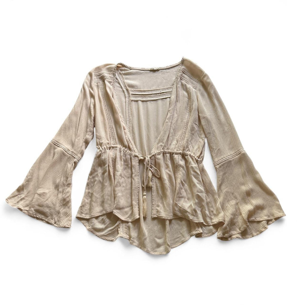 En Creme Bohemian Coquette Lightweight Layering Cardigan