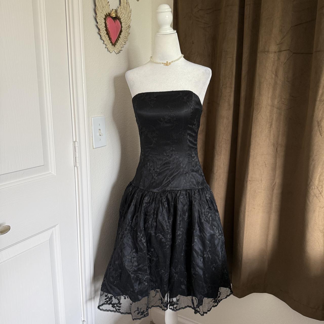Vintage 1990s Jessica McClintock for Gunne Sax Drop Waist Tutu Gown