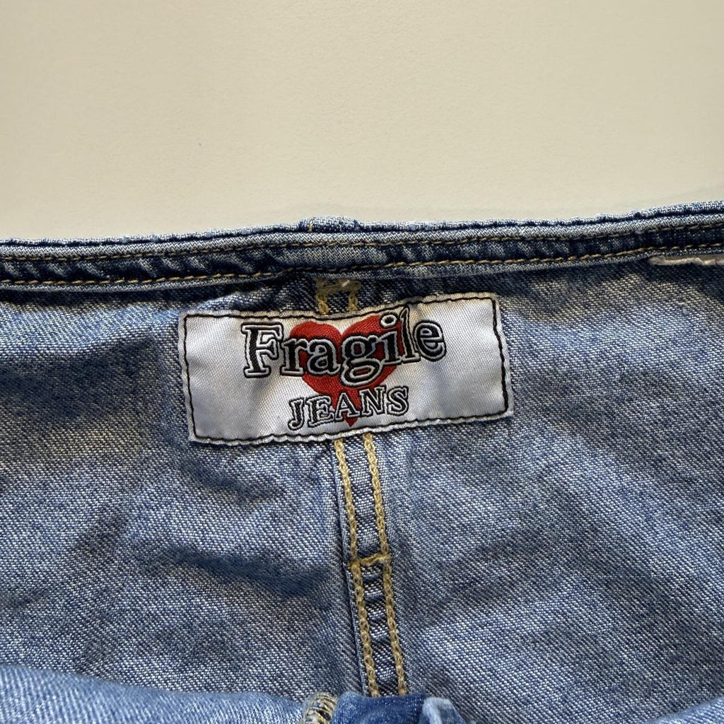 Fragile Jean Co Union Jack Mini Denim Skirt
