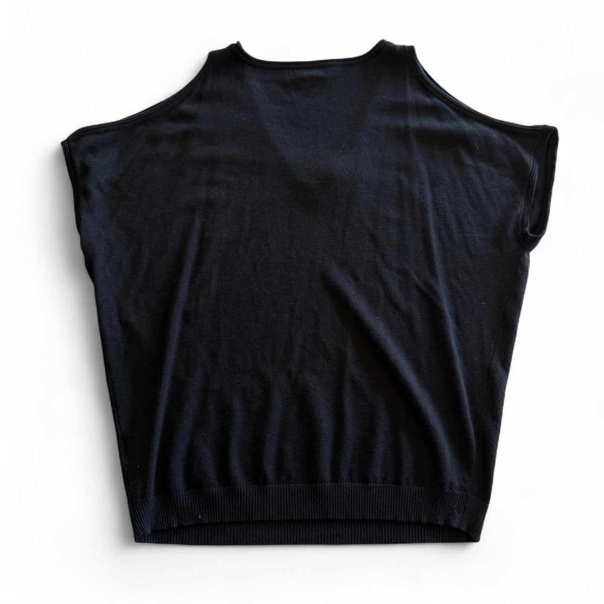 Joseph A. Grommet Detail Cold Shoulder Sweater