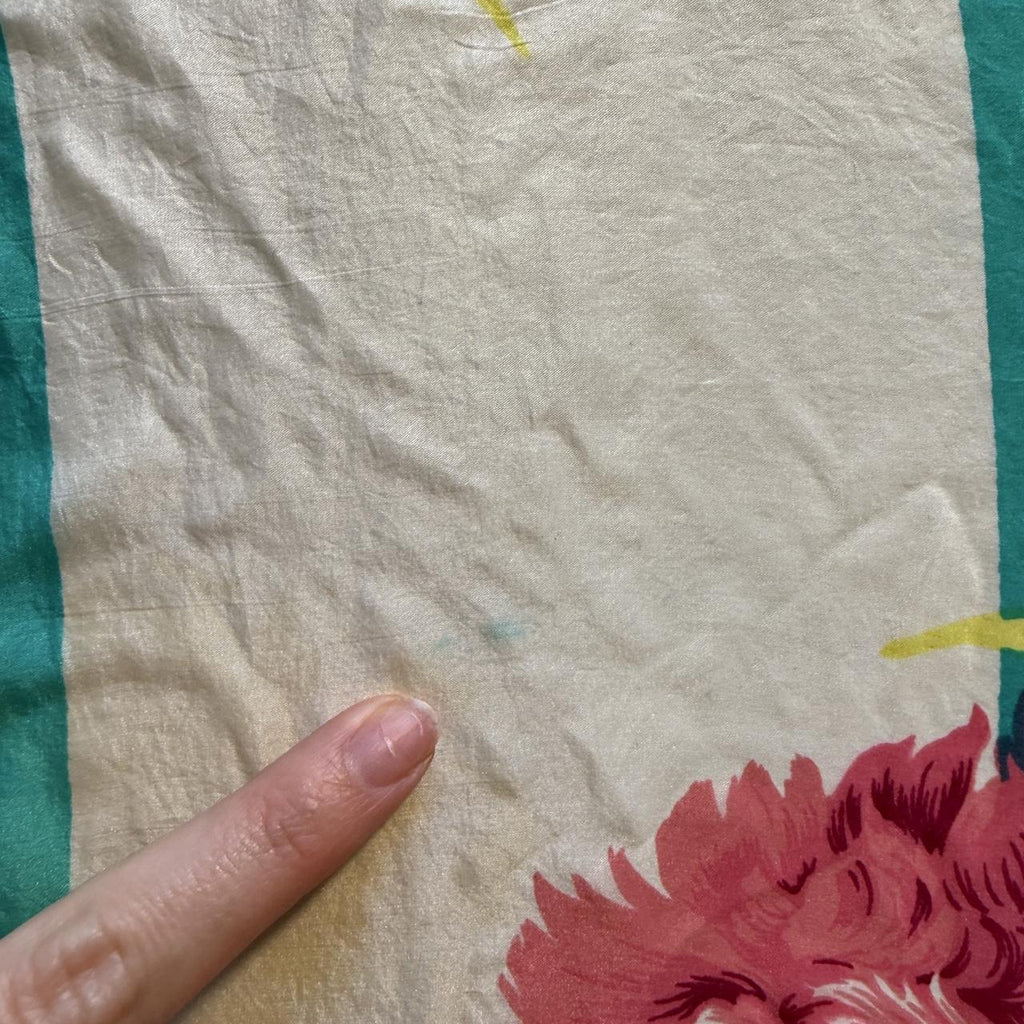 Silk Floral Vintage Scarf