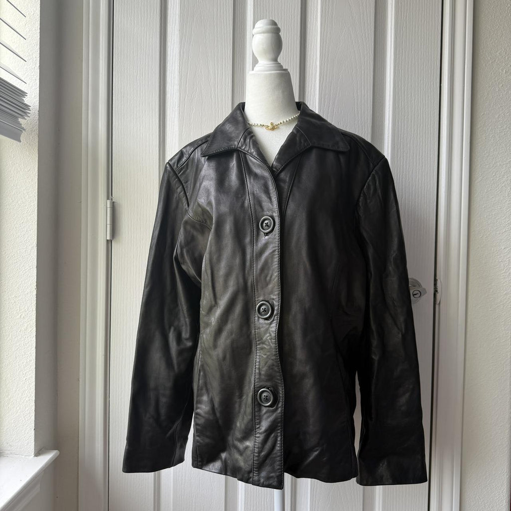 1990’s Genuine Lamb Skin Preston & York Leather Jacket