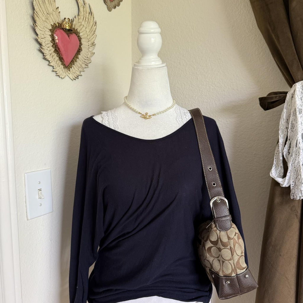 Vince Raglan 3/4 Sleeve Blouse Corporate Soft Fall Layering