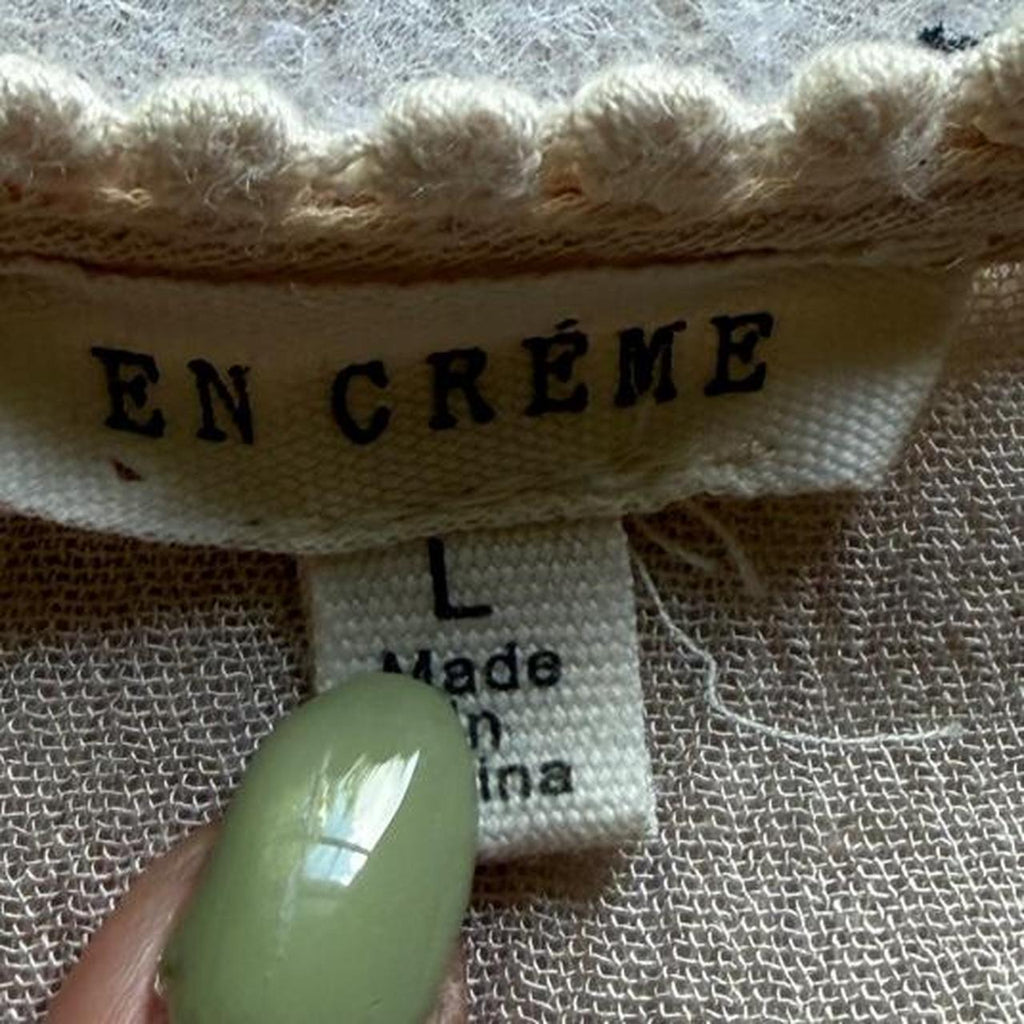 En Creme Bohemian Coquette Lightweight Layering Cardigan