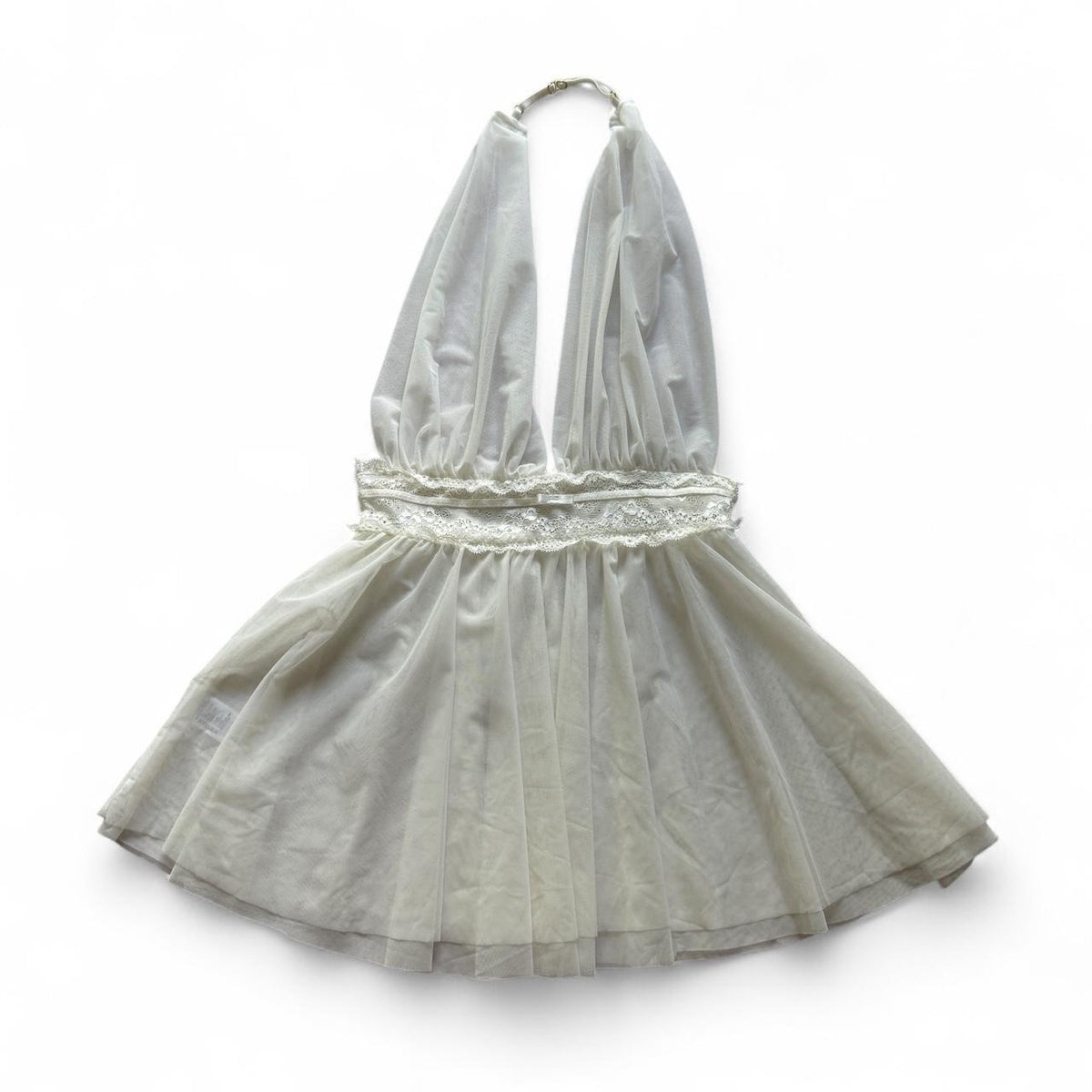 White Lace Babydoll Sheer Lingerie Top Chemise Bridal Sexy