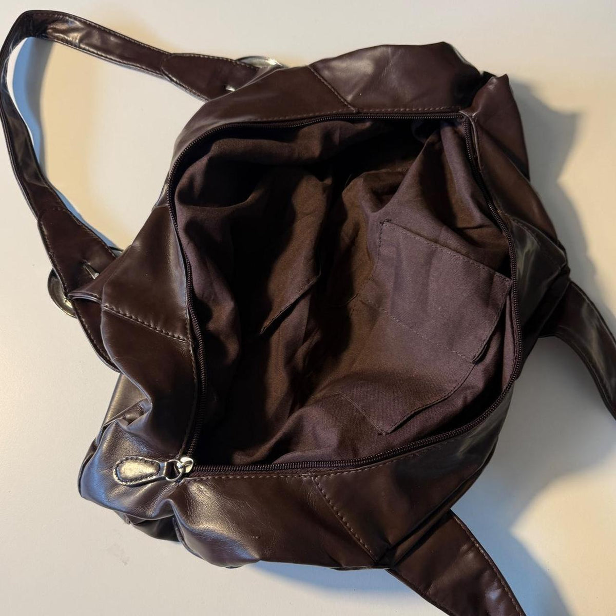 Faux Leather Shoulder Slouchy Hobo Bag Fall Winter Boho Chic