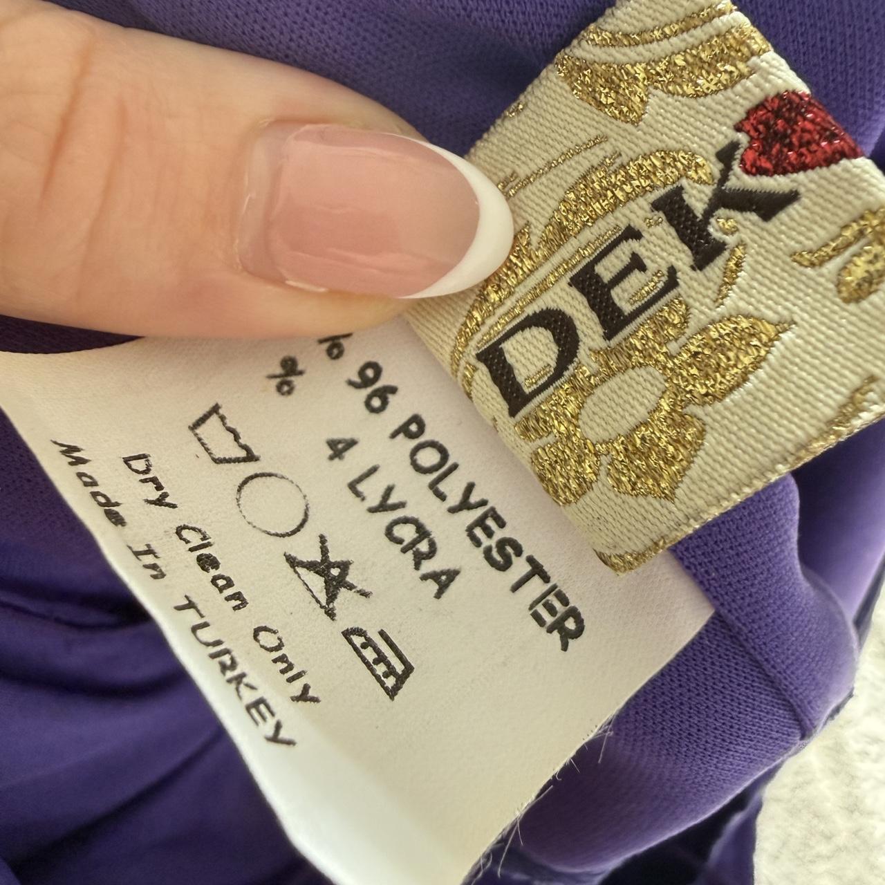 Y2K Early 2000s Purple Fairy Formal Dress — Rosette Detail, Asymmetrical Hem