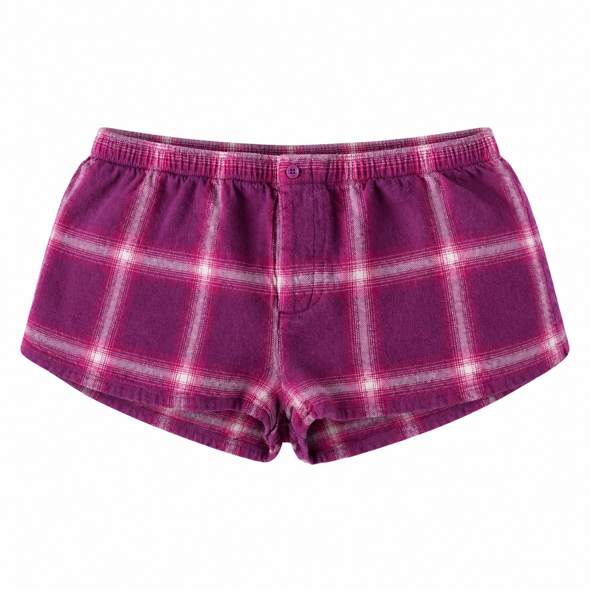 Skims Flannel Cheeky Sleep Boxer in Lollipop Size Small