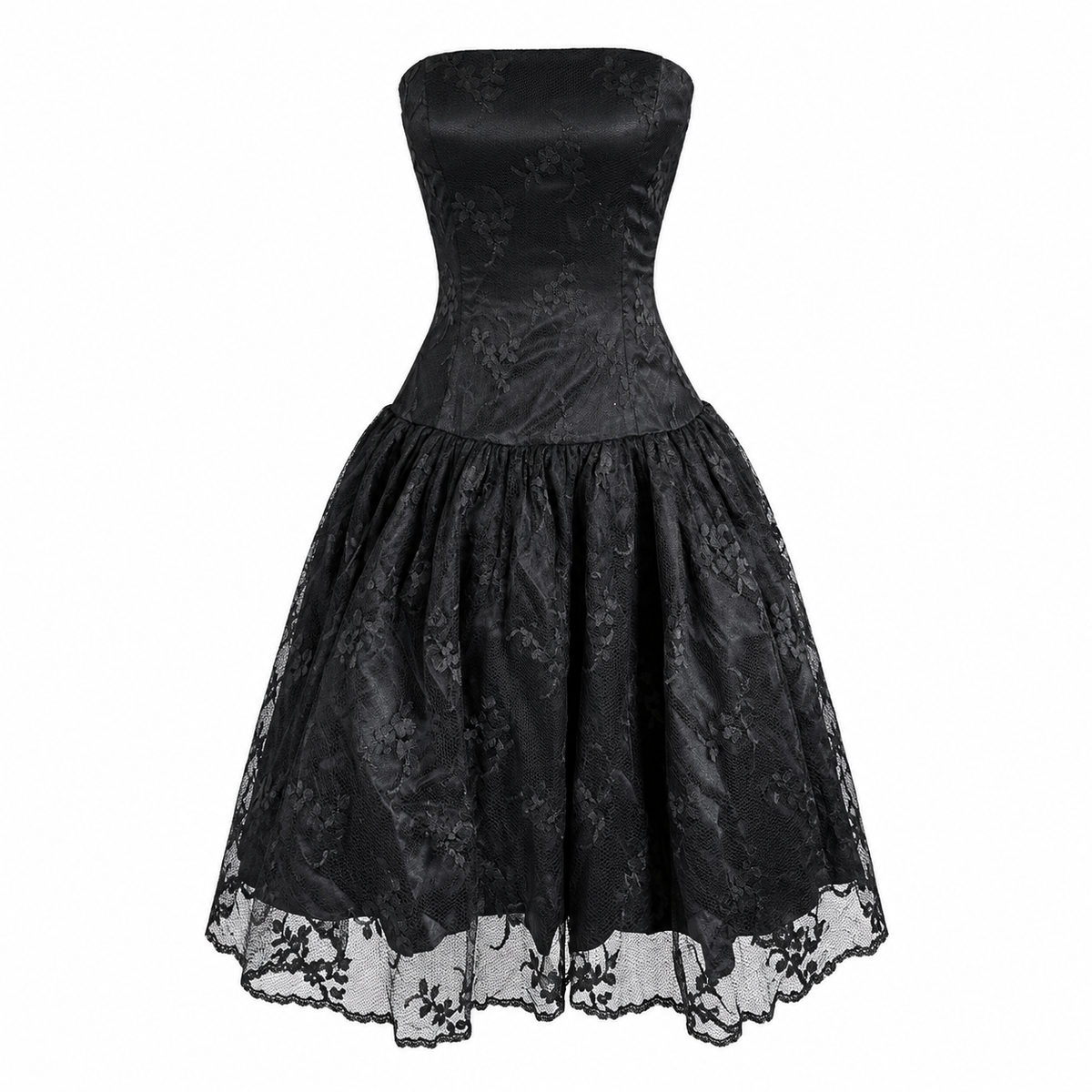 Vintage 1990s Jessica McClintock for Gunne Sax Drop Waist Tutu Gown