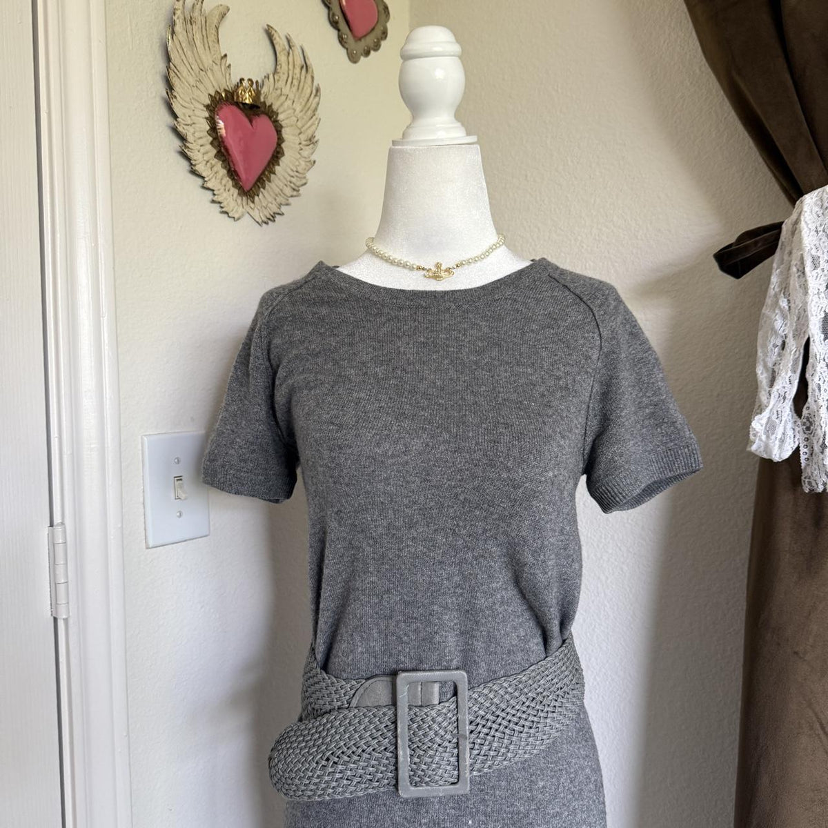 Rag & Bone Cashmere Knit Sweater Dress Cozy Fall Quiet Luxury Office School