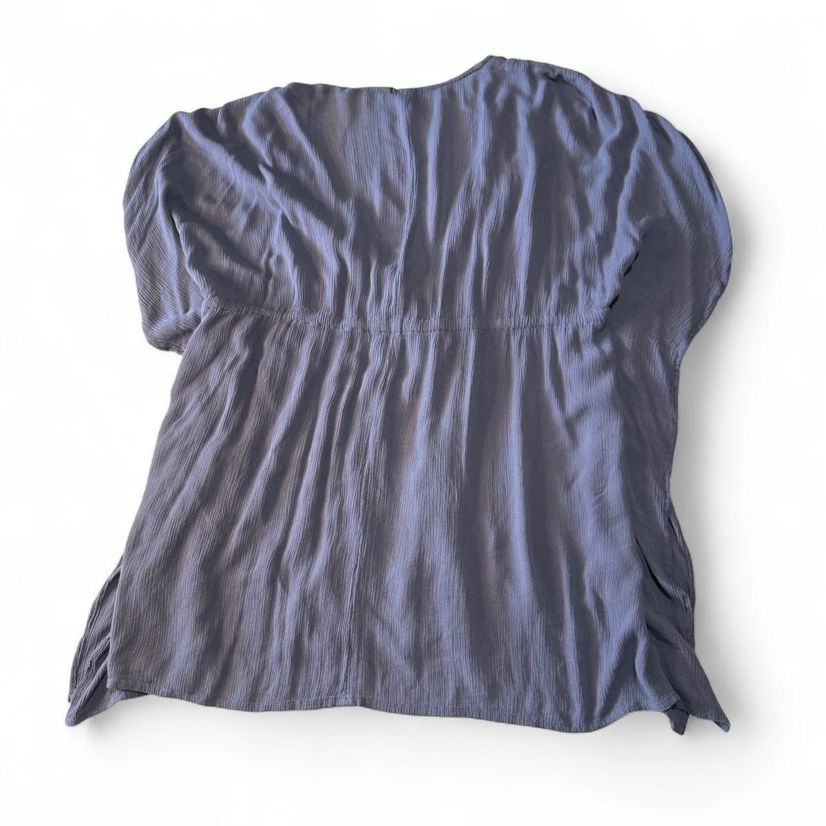 Elan Kimono Bed Jacket Dusty Blue Bohemian Whimsical Layering
