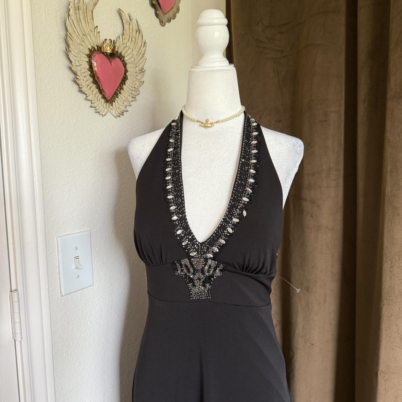 Cache Brand New With Tags Fairy Prom Beaded Halter Neck Dress