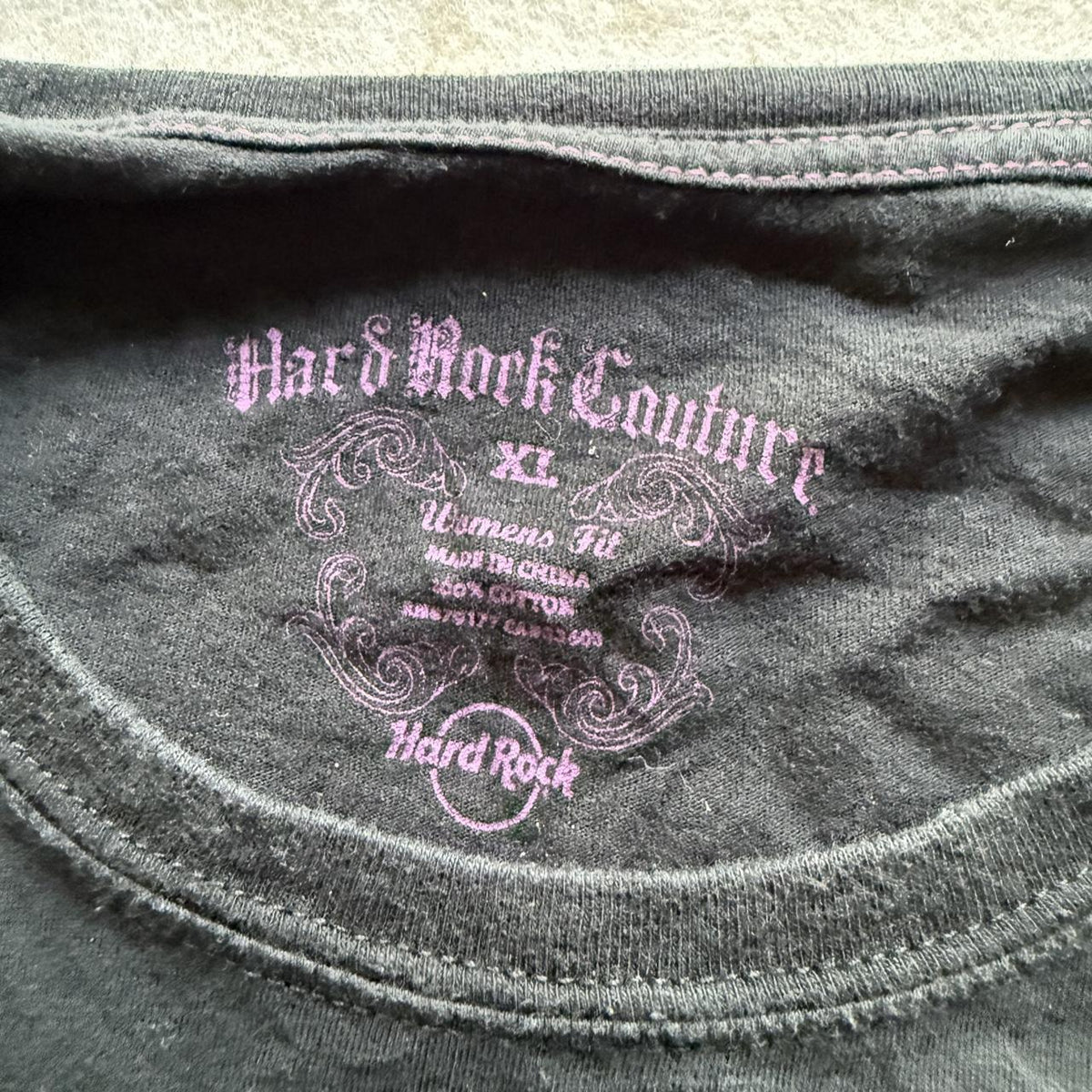 Y2K Hard Rock Cafe Baby Tee Size XL