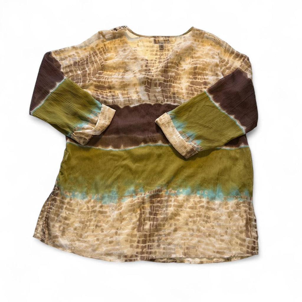Sweet Magnolia Bohemian Tie Dye Tunic Sheer Lightweight
