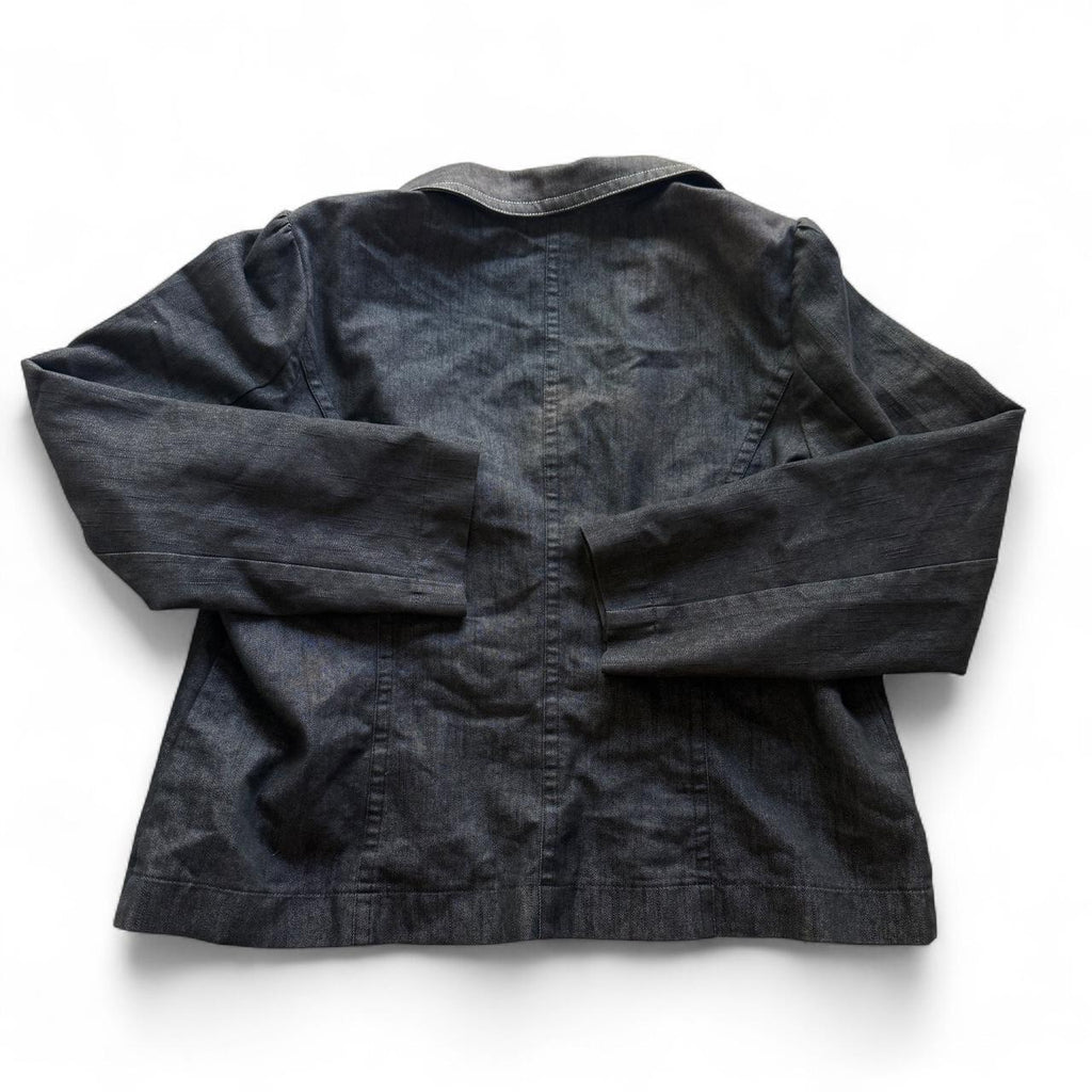 Cato Beaded Sparkly Y2K Inspired Denim Jacket Button Detail