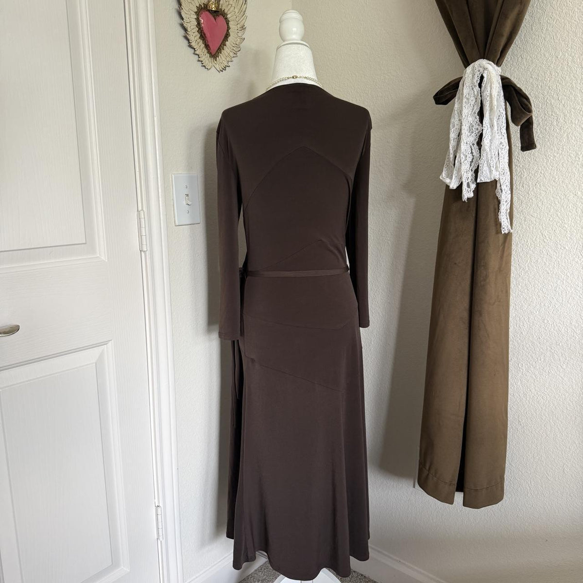 BCBG Paris Long Wrap Detail Dress