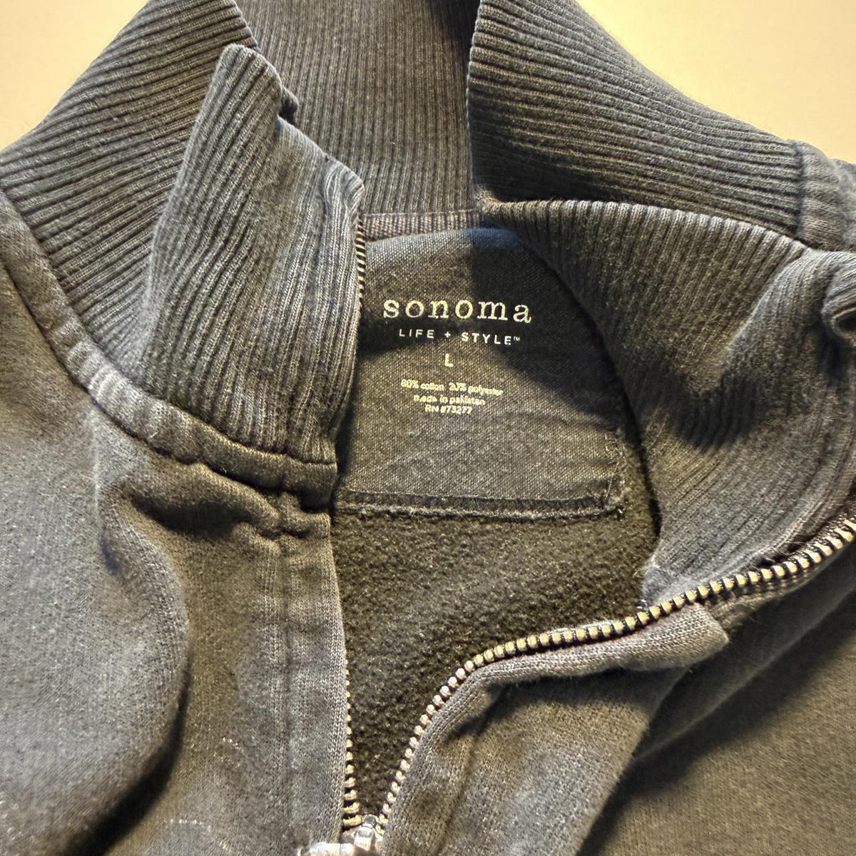 Sonoma Brooklyn Boxers Zip Up Jacket Fall Layering Cotton Blend