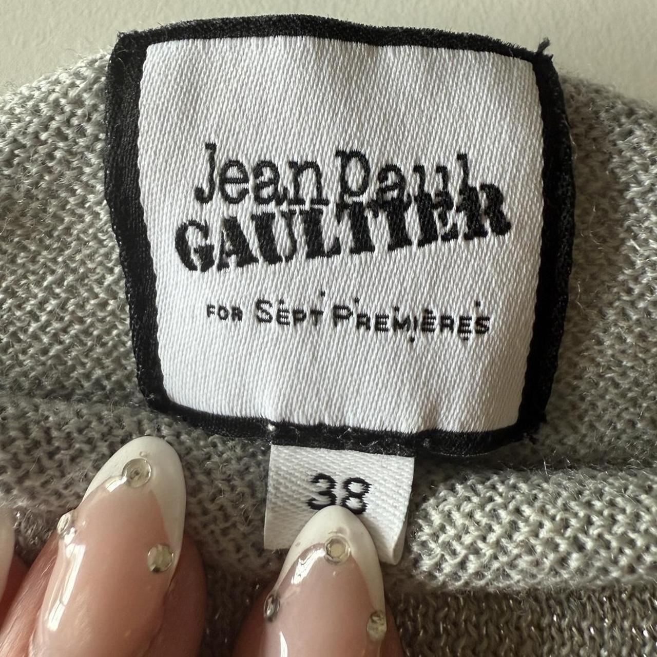 Jean Paul Gaultier Striped Sparkly Knit Lightweight Sweater Excellent Condition