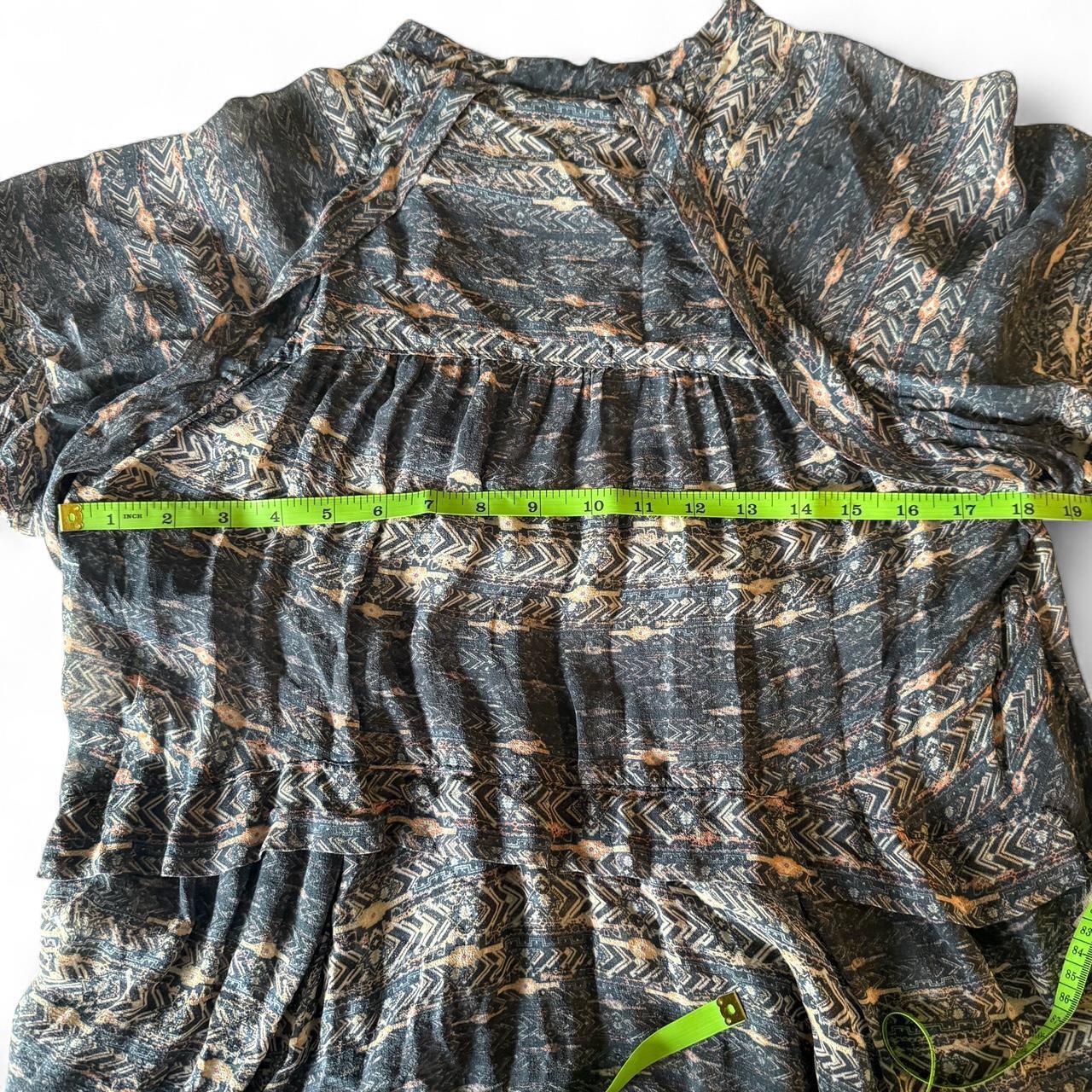 Isabel Marant Silk Sheer Frilly Blouse