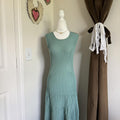 Peruvian Connection Teal Maxi Dress 100% Pima Cotton Quiet Luxury Designer