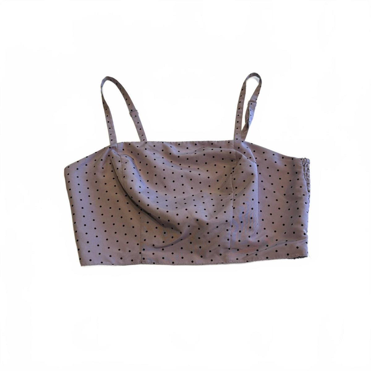 Occasion Old Navy Purple Polka Dot Crop Top Cami Coquette Soft Romantic Sz Small