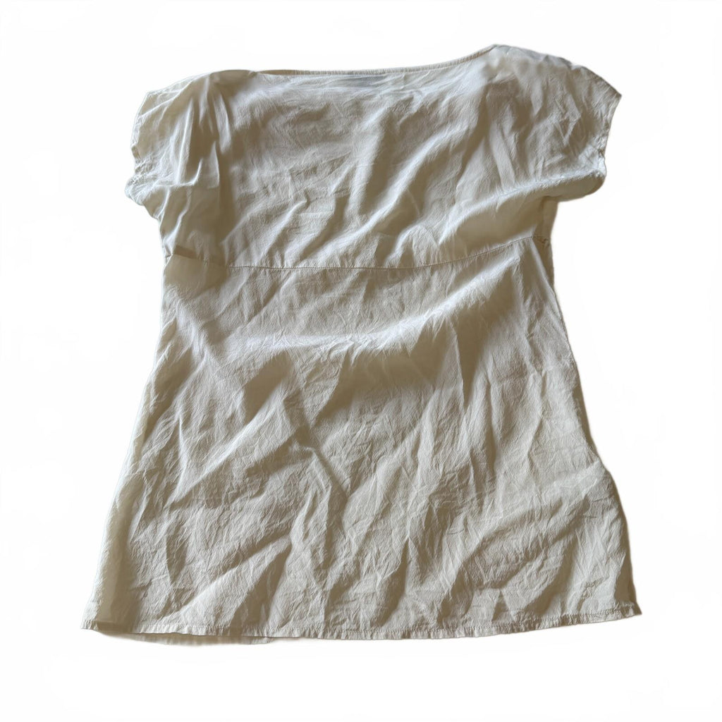 Ann Taylor Ivory Silk Cowl Neck Draped Top Sz 0 Office Coquette Back to School