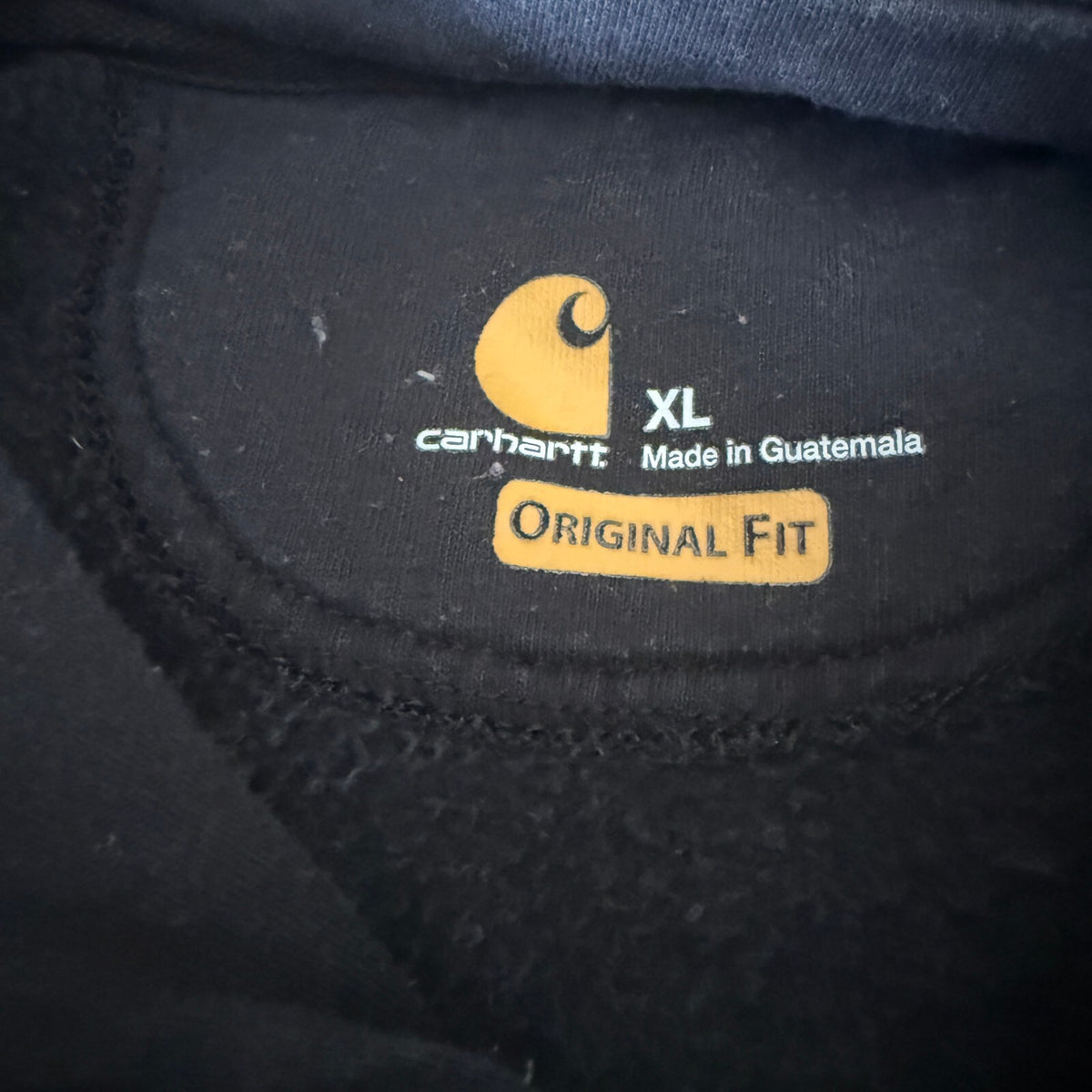 Carhartt Rain Defender Quarter Zip Hoodie Sz XL Men's Black Original Fit