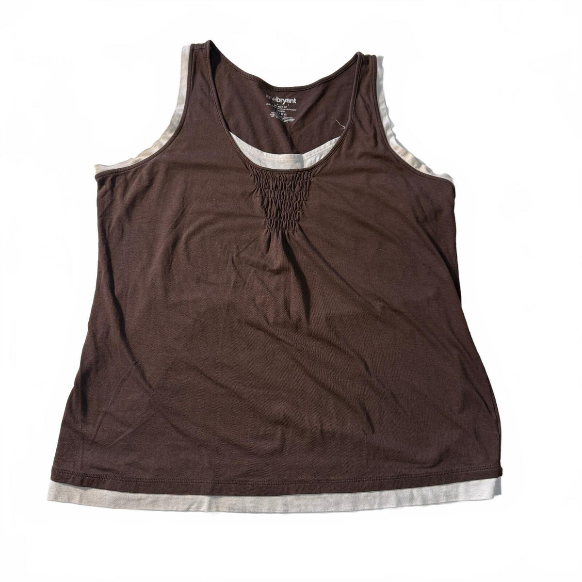 Lane Bryant Bella Swan 2000s Layered Relaxed Fit Sleeveless Tank Top 14/16W