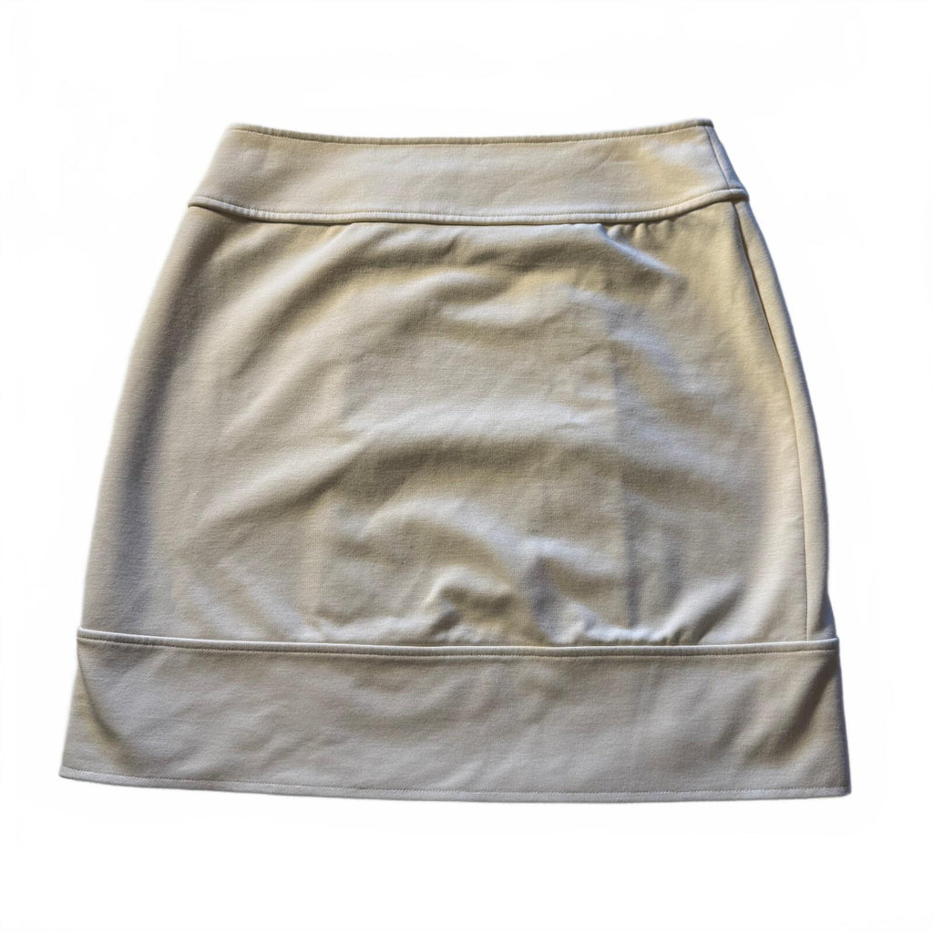 Banana Republic Preppy Fall Coquette Cream Double-Breasted Mini Skirt Size 0